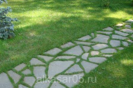 Садовые дорожки из кирпича, бетона, натурального камня, тротуарной плитки