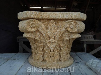 Капитель колонны резная Коринфская из камня КК-12