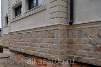 Облицовочный дагестанский камень доломит для фасадов и цоколей в Москве